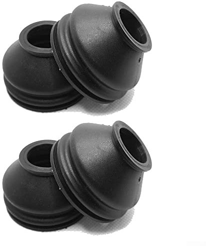 4 piezas de botas de polvo universales de silicona 23 41 33 extremo de barra de acoplamiento y cubierta de botas de polvo de junta esférica 2288, superior e inferior, kit de repuesto negro