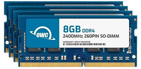 OWC 32GB (4x8GB) DDR4 2400MHZ PC4-19200 CL17 1RX8 Non-ECC SODIMM 1.2V 260-pin Laptop Notebook Memory RAM Upgrade Module