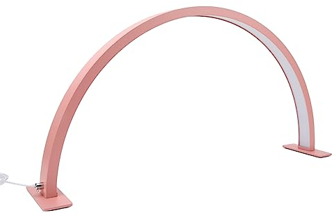 Bewinner Lampada da Tavolo a Mezzaluna per Unghie e Ciglia, Luce LED 28 Pollici 35W, 3000K-6000K per Manicure