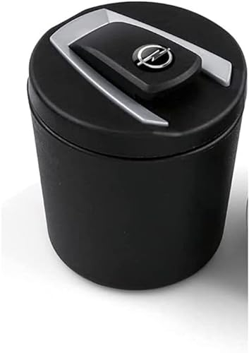 Auto Aschenbecher für Opel Astra/Antara/Corsa/Grandland/Insignia/Mokka/Cascada, Fahrzeug Rauchfreien Edelstahl Tragbarer Abnehmbarer Mit Deckel Winddicht Mini Mülleimer
