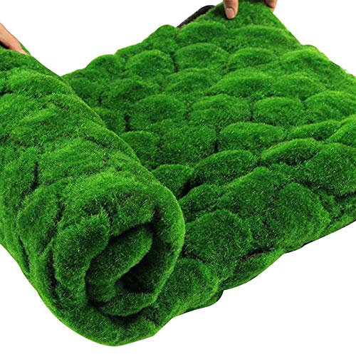 Kunstrasenteppich,Kunstrasen 1M * 1M Strohmatte Grüner künstlicher Rasen Teppich Fake Turf Home Garden Moos Home (Color : A)