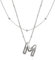 Joo&Rind Personalisierte Kette mit Buchstaben Kette Damen Halskette stapeln, Kette Edelstahl mit Anhänger Buchstabe Schmuck, Geschenke für Frauen