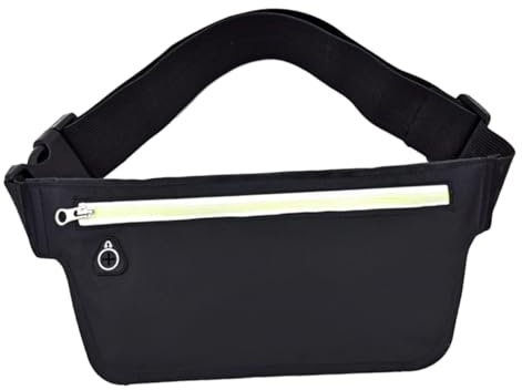 BESPORTBLE Sport Bauchtasche wasserdichte Crossbody Tasche Mit Reflektoren Für Outdoor-aktivitäten Anti-diebstahl Handytasche Für Laufen Und Reisen Schwarz