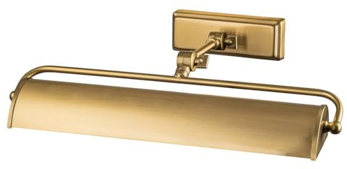 Elstead Lighting WINCHFIELD-PLM-AB Bilderleuchte WINCHFIELD 2xE14 40W Stahl Messing gealtert H:12.7cm B:44.5cm dimmbar