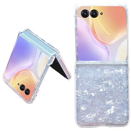 Fourmor para Motorola RAZR 50 /RAZR 50 Ultra Funda para teléfono - Funda Plegable con patrón láser - para Motorola RAZR 50 /RAZR 50 Ultra Funda para teléfono para Moto RAZR 2024
