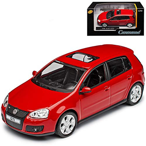 alles-meine.de GmbH Volkwagen Golf V G-T-I Rot 5 Türer 2003-2008 1/43 Cararama Modell Auto mit individiuellem Wunschkennzeichen