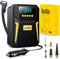 Ipflin Tyre Inflator Air Compressor - Digital Car Tyre Pump 12V DC,Portable Car Accessories for Men,Electric Air Pump 150 PSI For Car Tyres,Bikes,Football,Preset Tyre Pressure & Auto Shutoff