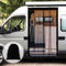 Mosquitera magnética para furgoneta, mosquiteras para coche, mosquiteras, imanes Universa, cierre magnético central, autocaravanas, puerta lateral/maletero, ventilación, mosquiteras, 180 x 150 cm