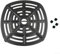 Niceminiwall Air Fryer Replacement Tray 21x21cm Square Plate with Corner Protectors Non-Stick Cooking Accessory for Kitchen Appliances Easy Clean Black