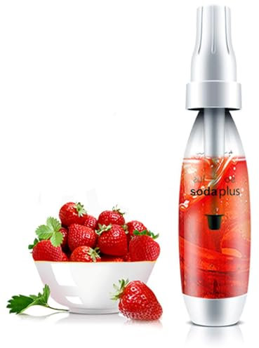 Macchina per Produttore di Sodio Macchina per Acqua Frizzante di Soda Fatta in Casa MANUALE Acqua Scintillante per Bevande Gassate con Bottiglia Lavabile e Filtro