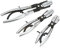 3Pcs/Set Hose Pinch Off Pliers, Automatic Locking Length 8in 10in 12in Carbon Steel, Wash Automotive Drain Hoses, Pipe Clamp Set Ideal for Fuel Line Coolant Servicing