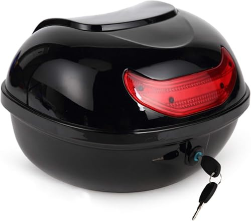 Topcase Motorradkoffer Topcase Box 42 Liter, Topcase Universal, Helmkoffer Für Roller, Motorrad, Moped Quad, Black