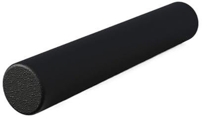 WJIAYAO Massage-Schaumstoffrolle Schaum Roller Muscle Massage Gym Yoga Release Rolle Spalte Sport Welle Fitness(Black 90CM)