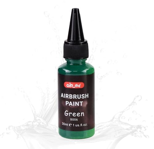 Colorful Airbrush Paint, 30ml Ready to Spray for Models & DIY Projects | Non-toxic odorless quick-drying formula, permanent finish, includes black primer, cleaner & thinner for ABS, plastic & metal