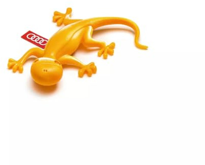 Audi 85H087009J Duftgecko fruchtig Lufterfrischer Gecko Duftspender, gelb