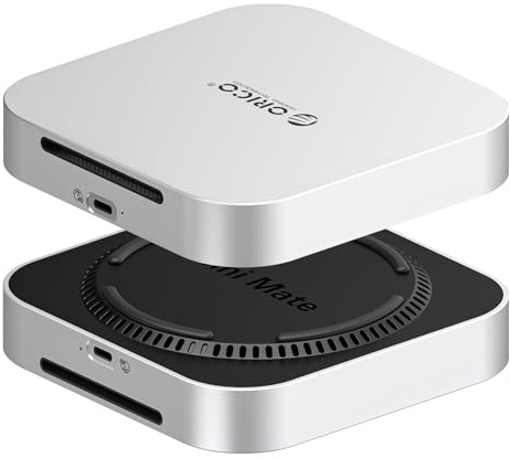 ORICO Minimate SSD per Mac mini M4 da 4 TB, Espansione SSD Esterna per Mac mini M4/M4 Pro, SSD NVMe Esterno (Non Rimovibile) fino a 40 Gbps (3800 MB/s) - Argento