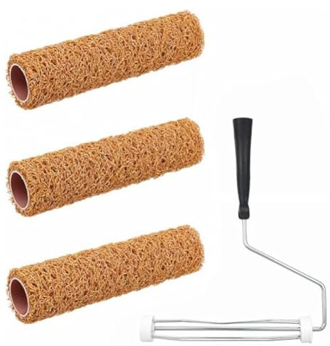 Plmvhpb for Painting Tools-Textured Paint Roller Set, 9 Inch Small for Painting Wall Popcorn Ceiling, Home Improvement Paint
