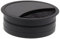 ToniTec Kabeldurchlass Kabeldose Kabeldurchführung Aluminium 60mm 80mm 85mm, Schwarz Aluminium-Eloxiert