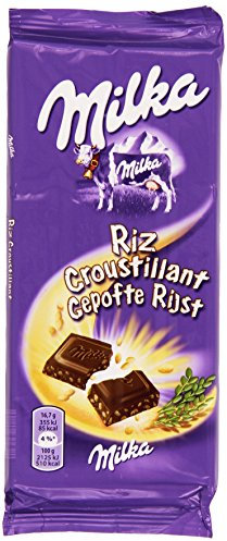 Milka Tablette de Chocolat aux Riz Croustillant 2 x 100 g