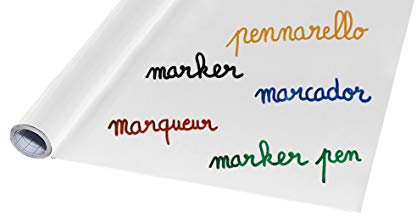 1 Rouleau adhésif tableau blanc - 60 x 200 cm