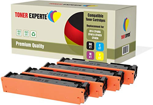 TONER EXPERTE 4er Set kompatibel zu HP 201X 201A CF400X CF401X CF402X CF403X Premium Tonerkartuschen Ersatz für HP Color Laserjet Pro MFP M277dw M277n M274n M252dw M252n