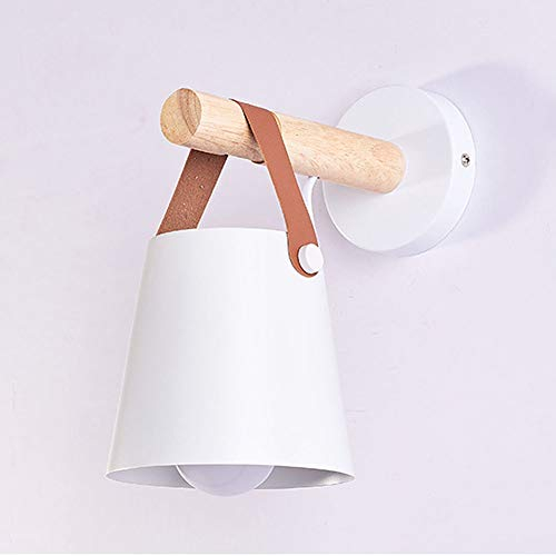 TOHMLAPE LED Wandleuchte innen Lampe Paar Up Down Macaron Wandlampe Pendelleuchte Wandbeleuchtung E27 mit einstellbarem Kopf vintage Industrielampe für Café Korridor Bedside Aisle Bar Flurlampe Weiß