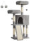 FEANDREA Árbol de Gatos, Torre para Gatos, 115 cm, Gris Claro PCT141W01