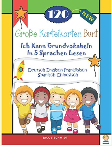 120 Große Karteikarten Bunt Ich Kann Grundvokabeln In 5 Sprachen Lesen Deutsch Englisch Französisch Spanisch Chinesisch: Sight word flashcards reading ... englisch quiz kartenspiel kinder 3-7 jahre