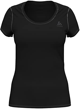 Odlo Herren Active F-dry Light Funktionsunterwäsche Kurzarm Shirt, Schwarz, XL EU