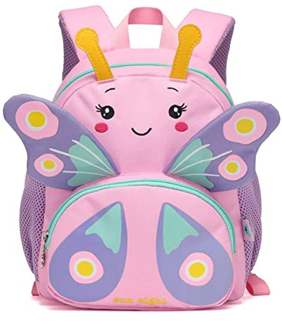 IvyH Mädchen Rucksack für Kleinkind, Kinder Vorschulrucksack Nette Cartoon 3D Tiere Kindergarten Schulranzen Schulrucksäcke fur Kleines Mädchen Jungen