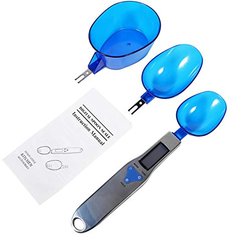 Escala de gramos Cuchara Medidora Cuchara medidora electrónica digital Escala de cuchara digital electrónica precisa Peso 500/0.1g Básculas de cocina Herramienta de medición