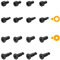 ChengFu Video doorbell screws, for replacing security screws, compatible with video doorbell, Video doorbell 2 and Pro(4 sets /16 pieces)