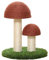 UKCOCO Pet Toy Pet Cat Scratching Post Mushroom Shape Sisal Board Scratcher Toy Plaything