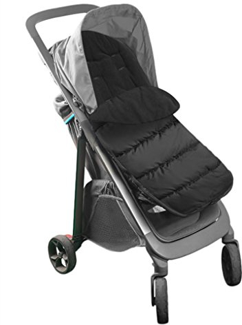 Baby Fußsack Kinderwagen Buggy Winter Einschlagdecke Babydecke Kuschelsack Babyschale Winterfußsack Verdickt Kinderwagenschale Fußwärmer Warm Wickelsack für Neugeborenes Baby Erstausstattung (Schwarz)
