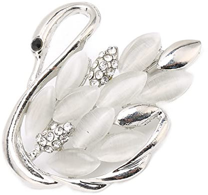 Schwan Brosche, Kristall Brosche Einzigartig Modisch für Damen Bankett Hochzeit Täglichen Gebrauch