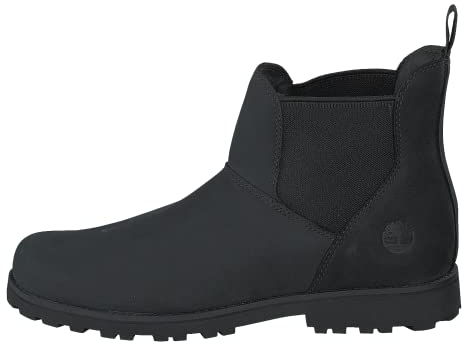 Timberland Unisex - Bambini e ragazzi Asphalt Trail Chelsea Boot (Junior) Stivali Chukka, nero, 37 EU