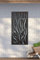 MirrorOutlet Paravent de Jardin en métal Effet Flamme Extra Large 120 x 60 cm Noir 120 x 60 cm