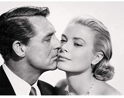 Poster Stars Célébres Hollywood Cary Grant et Grace Kelly Schauspieler Vintage