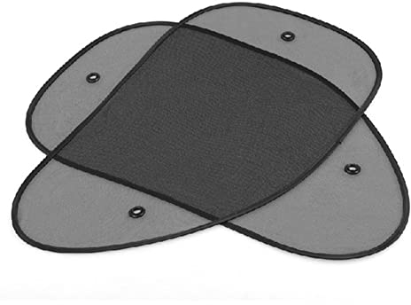 ihreesy Universal Auto Sonnenschutz,Auto Seitenscheibe Sonnenschutz Auto Baby Atmungsaktiv Sonnenschutzrollo für Autofenster Universal Blend und UV-Schutz mit Saugnapf