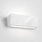 Partenopea® Applique in Gesso Bianco verniciabile Lampada da Parete per muro dal design moderno Biemissione up&down per Lampadine Led con Attacco G9 arredo casa locali bar ristoranti (Rettangolare)