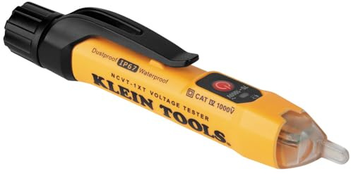 Klein Tools NCVT1XT Voltage Tester, Non-Contact Low Voltage Test Pen, 70V to 1000V AC, Durable IP67 Tester is Dustproof and Waterproof