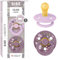 BIBS Colour Liberty Schnuller 2er-Pack, BPA-frei, Kirschform Nippel. Naturkautschuk/Latex, Hergestellt in Dänemark, Größe 1 (0-6 Monate), Chamomile Lawn Violet Sky