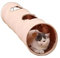 Extra lange zusammenklappbare Katzenröhren und Tunnel Interaktives Spielzeug von Bunny, interaktives Peek-a-Boo-Katzenrutsche-Katzenröhrenspielzeug mit 2 Fenstern für Kaninchen, Welpen, Kätzchen