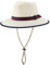 Magracy Kinder Jungen Strohhut mit breiter Krempe, Sommer-Sonnenschutzhut, Faltbarer Fedora-Strandhut, XL, Weiß