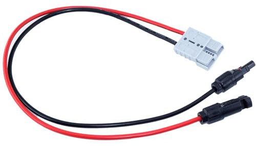 iHaospace 10AWG Solarpanel Stecker auf Anderson Stecker 50a 600V mit Kabel Wasserdicht 0,6m Batterieanschluss 50A Stecker