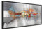 murando - Wandbilder XXL mit Rahmen Abstrakt 140x70 cm Wandbilder groß Leinwandbild XXL schwarzer Holzrahmen modern Wanddekoration Kunstdruck Wanddeko Wohnzimmer Schlafzimmer a-A-0415-b-a