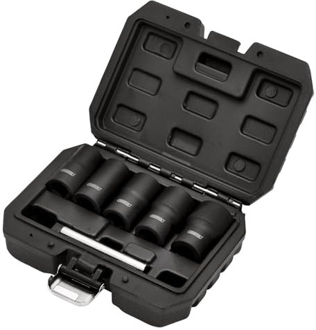 Draper 12411 Impact Wheel Nut Socket Set, 1/2 Sq. Dr. (6 Piece)