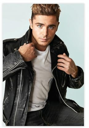 NWGACS Leinwand-Poster, Motiv: Schauspieler Zac Efron 2, Wandkunst, Dekordruck, Bild für Wohnzimmer, Schlafzimmer, Dekoration, ungerahmt, 30 x 45 cm