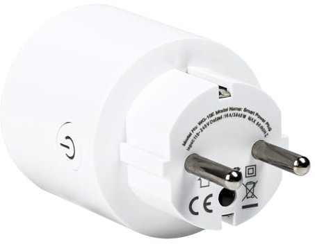 BuyWeek WLAN Steckdose Smart Alexa Steckdose WLAN Steckdose Strommessgerät mit Sprachsteuerung, Timer, Smart Home Steckdose mit Alexa/Google Home/SmartLife APP, 16 A