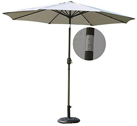 Sombrilla de Playa Sombrilla de jardín, sombrillas portátiles, sombrilla de mesa para jardín y patio con manivela inclinable, perfecta para patio al aire libre, mercado de eventos comerciales en la pl